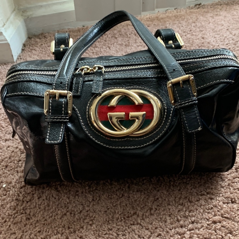 Gucci Brit Boston Bag Satchel